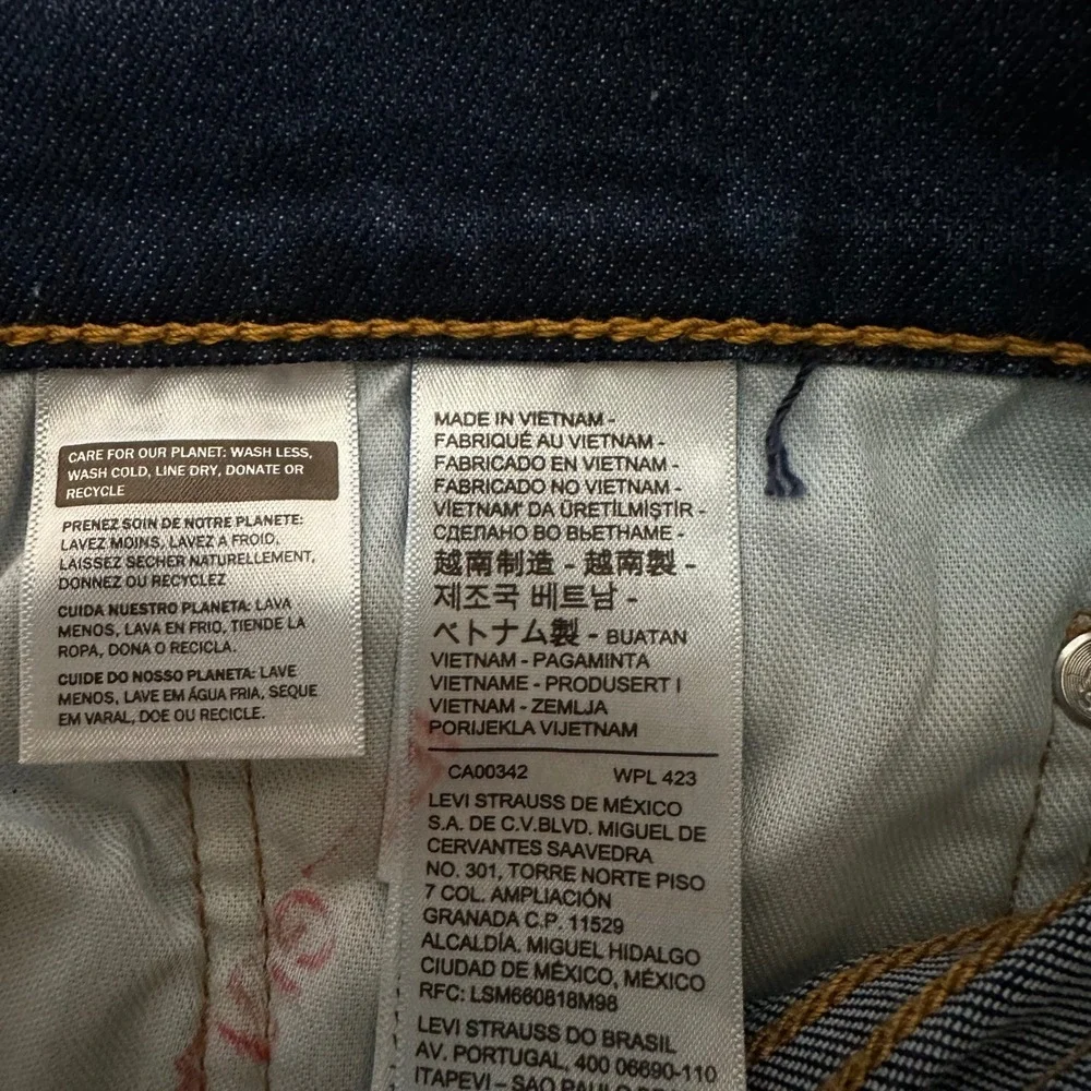 Levi's 512 Jeans NWT Mens 32x29 Slim Taper Dark Wash Stretch Denim (Tag 32x30)
